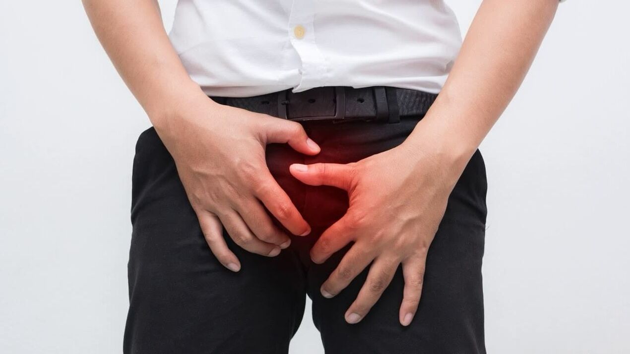 Douleur dans les parties génitales atteintes de prostatite